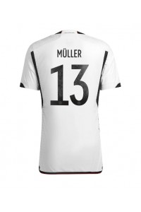 Saksa Thomas Muller #13 Jalkapallovaatteet Kotipaita MM-kisat 2022 Lyhythihainen